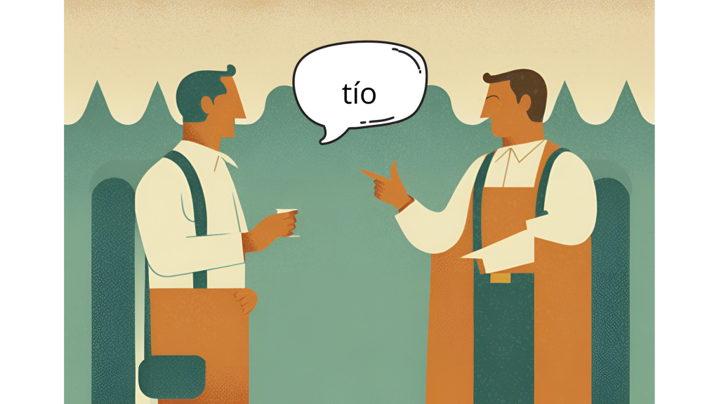Amigos andaluces conversando y usando la palabra "tío"