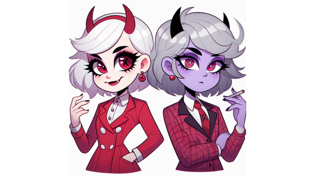 Fan Art - Charlie y Vaggie en Hazbin Hotel