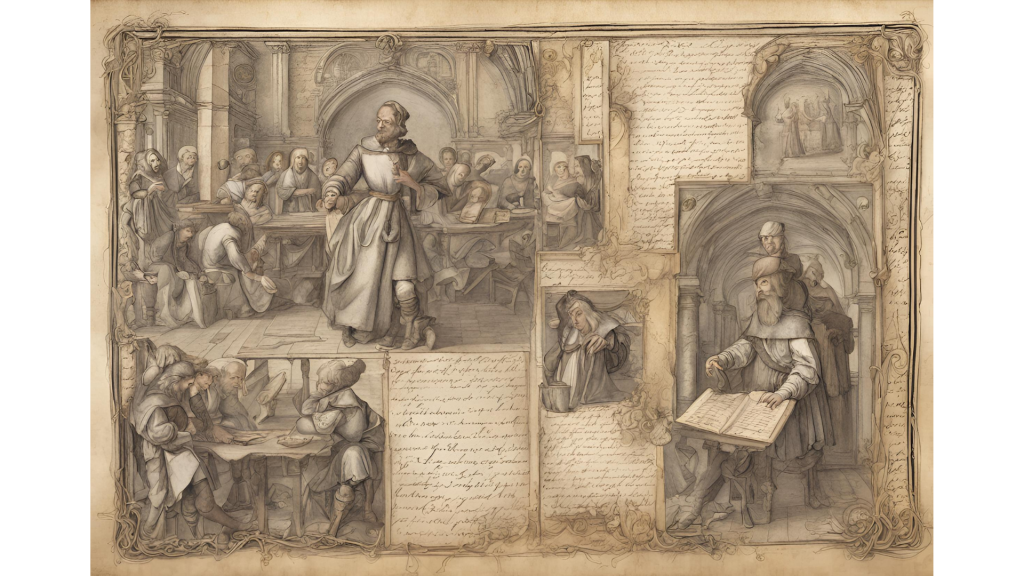 Página de un manuscrito de "Elogio de la locura"
