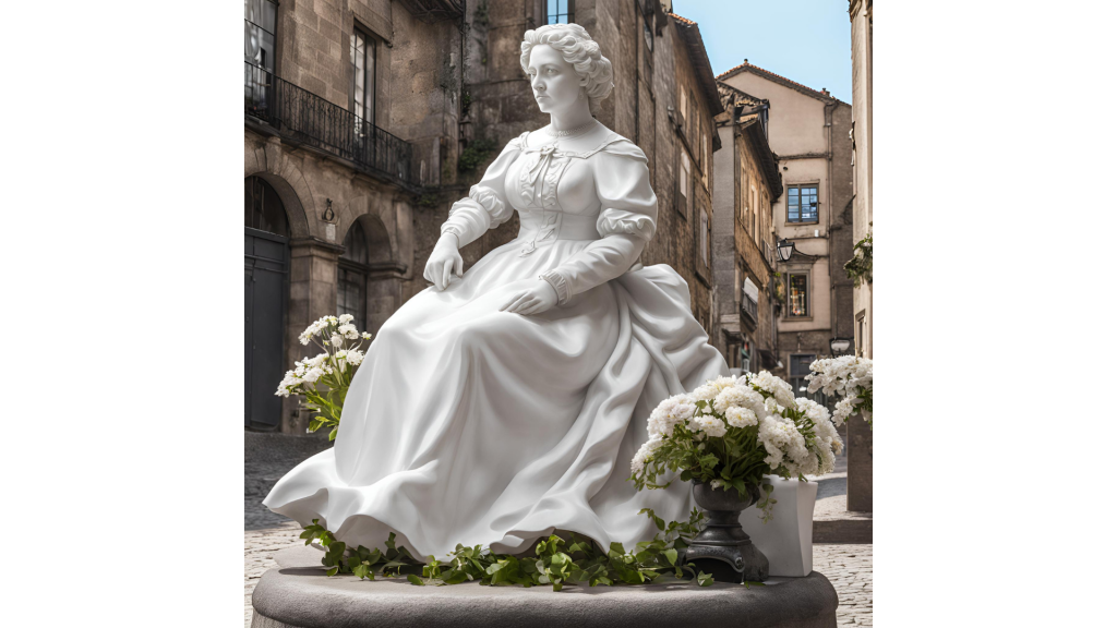 Estatua de Rosalía de Castro en Santiago de Compostela