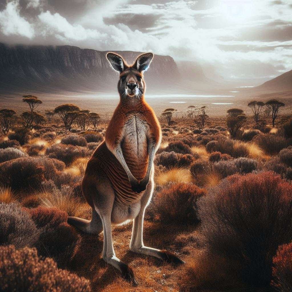 Canguro rojo en Australia