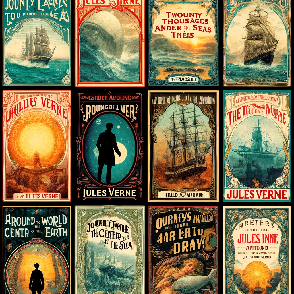 Portadas de libros de Julio Verne