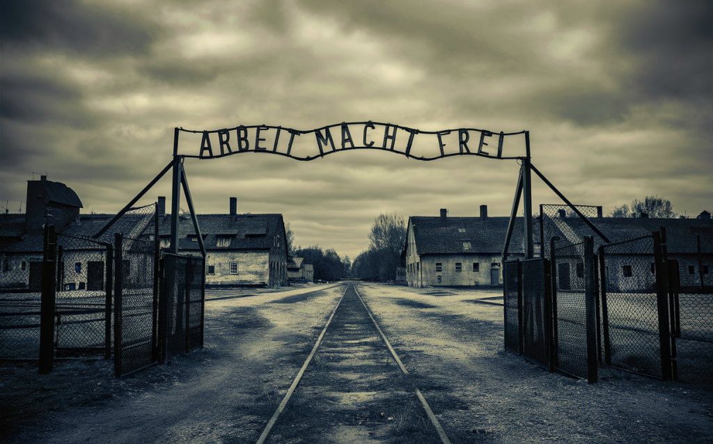 Entrada del campo de concentración de Auschwitz