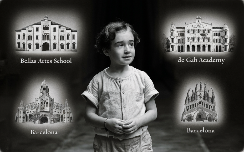 Joan Miró en su juventud y sus lugares de formación en Barcelona