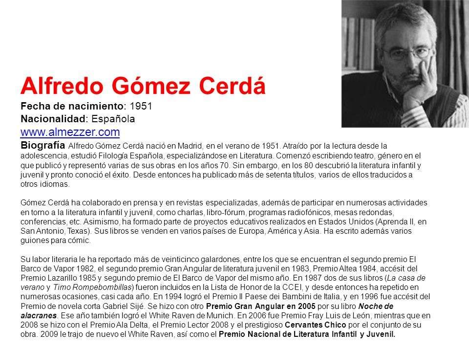Curiosidades de la vida y obra de Alfredo Gómez Cerda