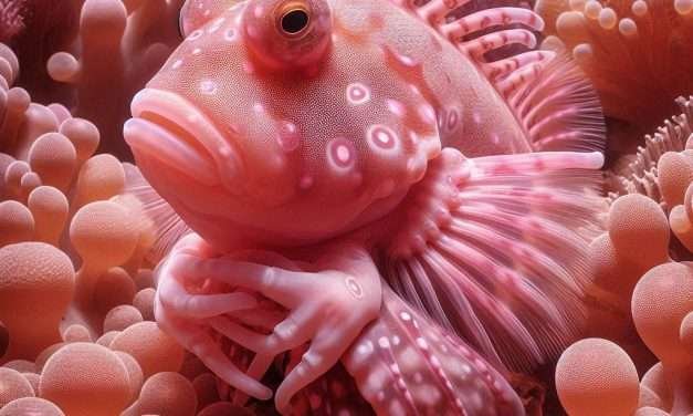Habilidades del pez rosado con manos: una especie única