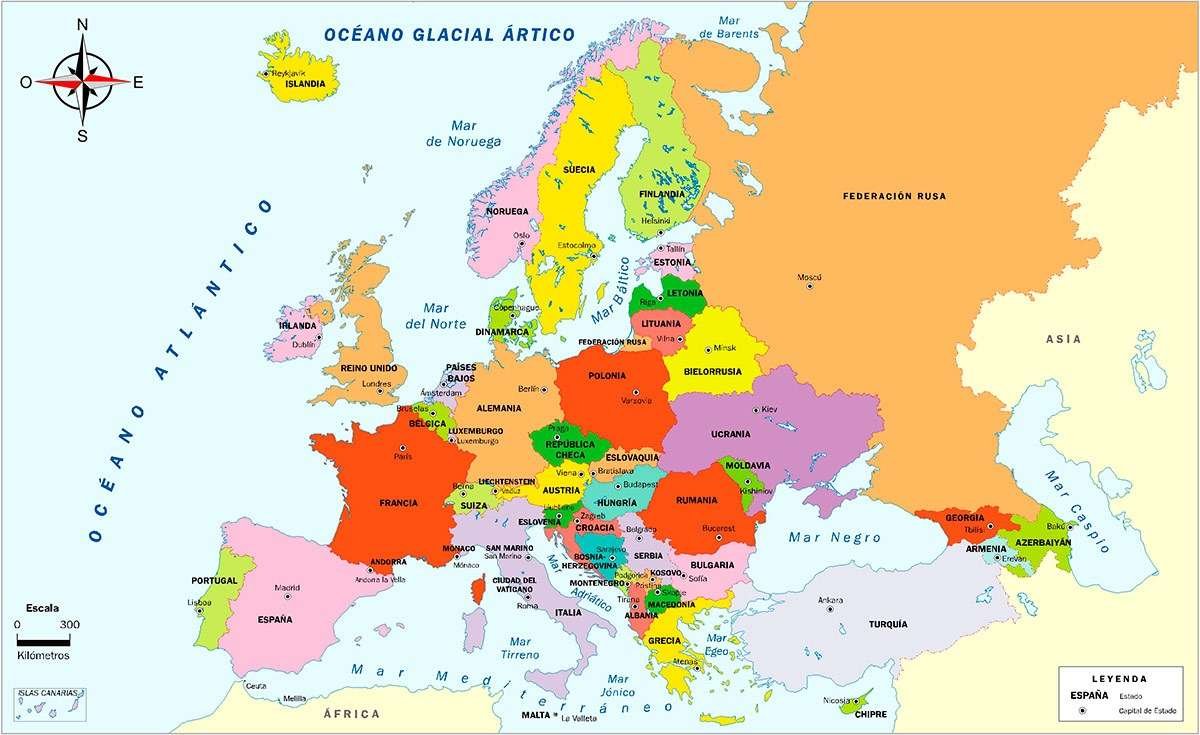 Geografía básica y curiosidades de Europa