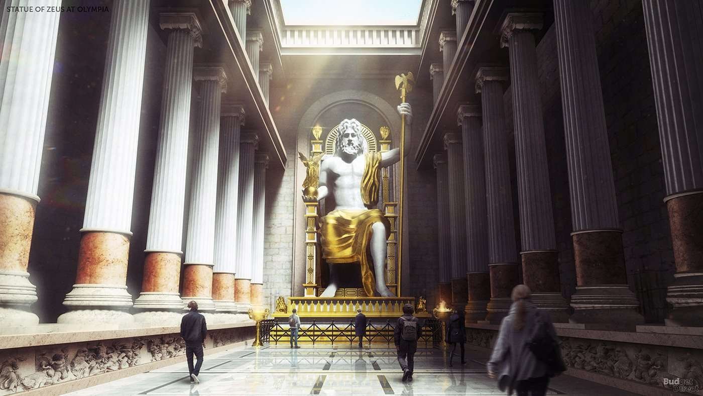 Curiosidades detrás de la estatua de Zeus en Olimpia